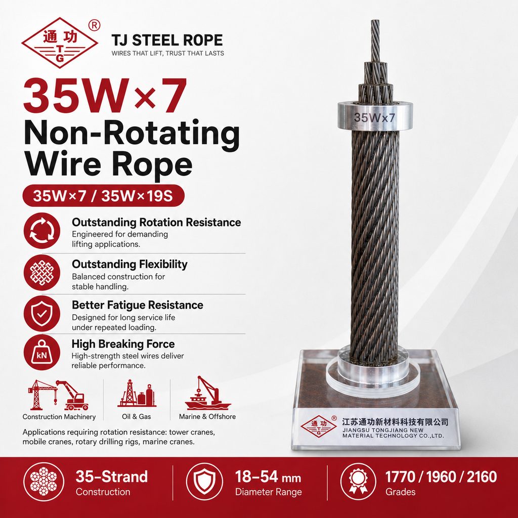 35W×7 Non-Rotating Wire Rope