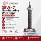 35W×7 Non-Rotating Wire Rope