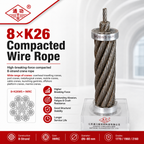 8×K26 Compacted Wire Rope