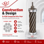 8×K26 Compacted Wire Rope