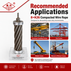 8×K26 Compacted Wire Rope