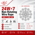 24W×7 Non-Rotating Wire Rope