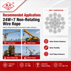 24W×7 Non-Rotating Wire Rope