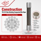 TG1315 Non-Rotating Compacted Wire Rope