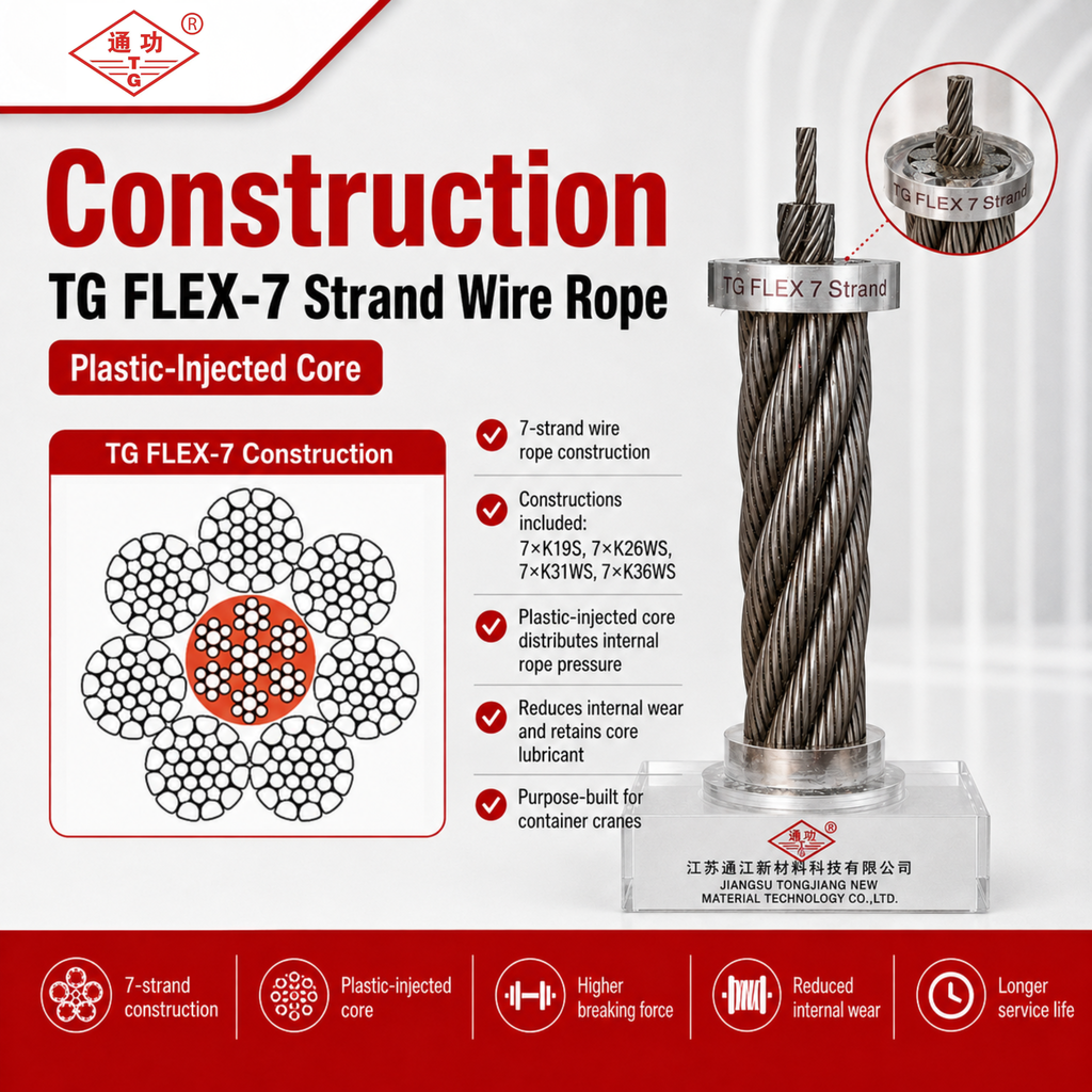 TG FLEX-7 Strand Wire Rope | Plastic-Injected Core