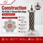 TG FLEX-7 Strand Wire Rope | Plastic-Injected Core