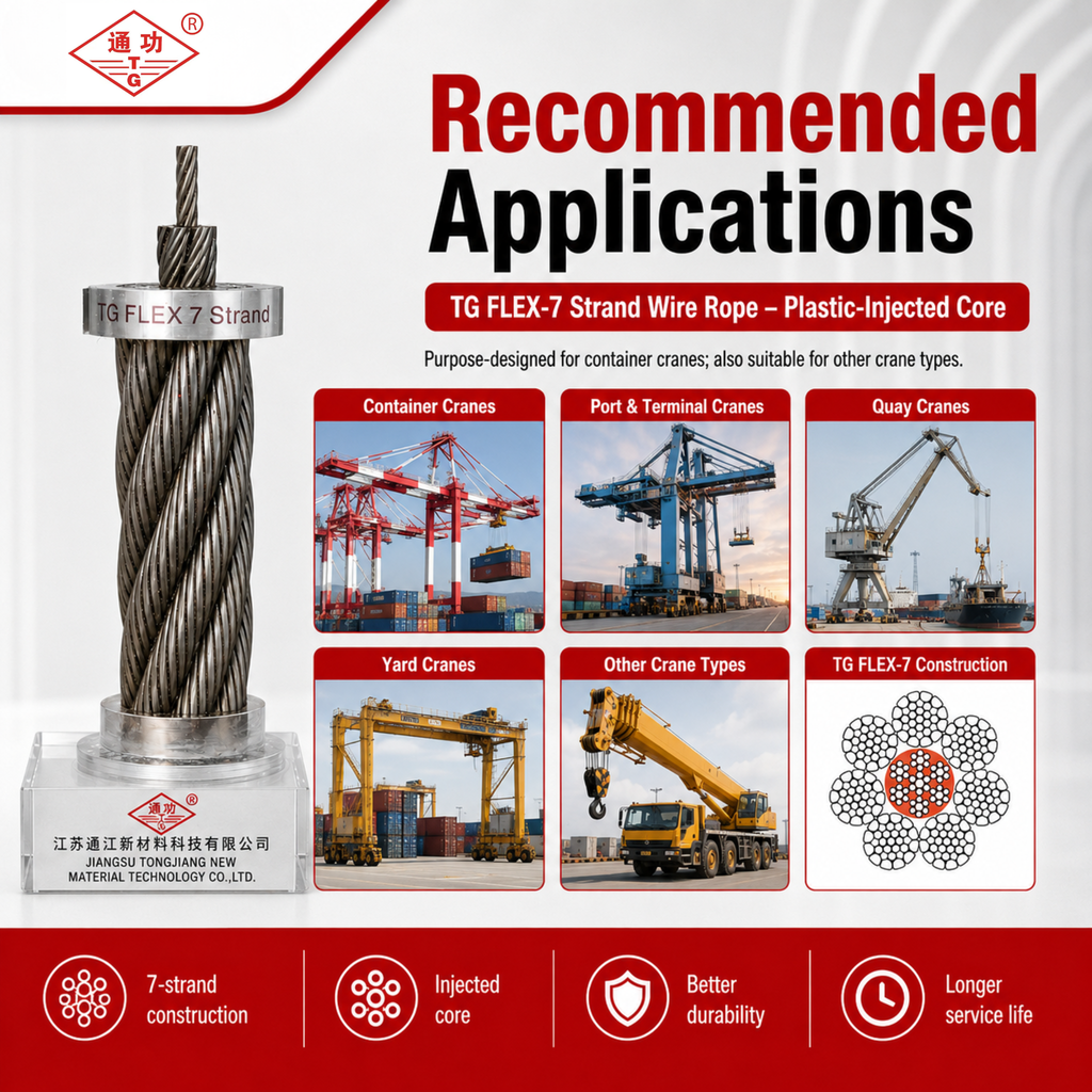 TG FLEX-7 Strand Wire Rope | Plastic-Injected Core