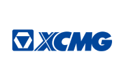 XCMG logo in blue on a light gray background.